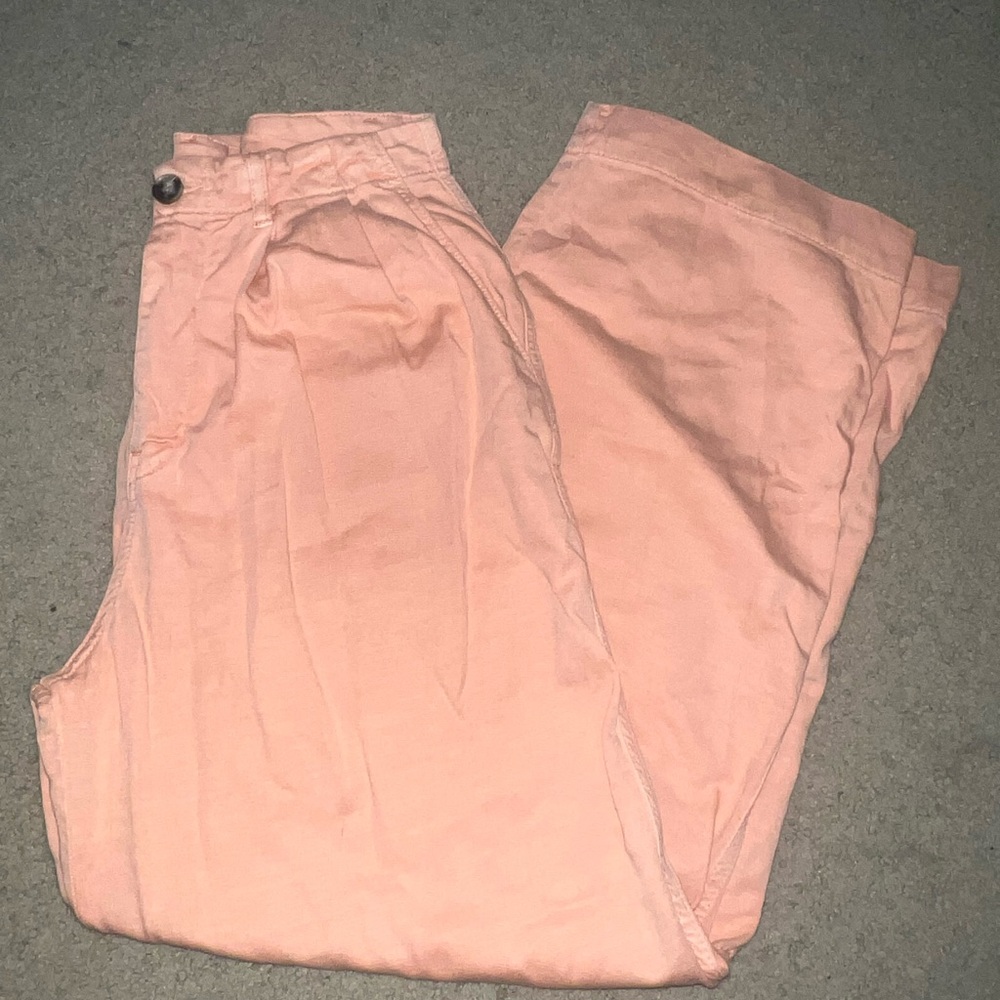 Free people Peach Wide-Leg Pants